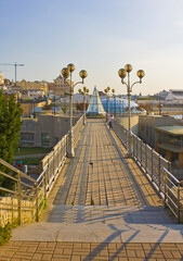 Bridge in the center of Kyiv, Ukraine