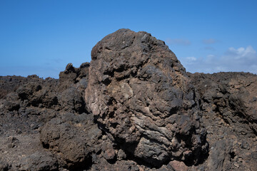 Detail of the vulcanic rock, Lanzarote, Spain