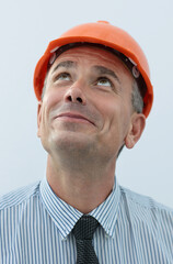 closeup portrait of an architect.