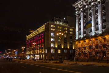 Fototapeta na wymiar Building of the Central Department Store in Kiev, Ukraine
