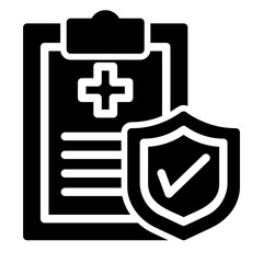 insurance glyph icon