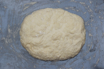 dough on the bench