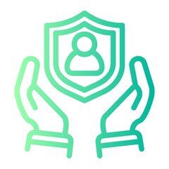 insurance gradient icon