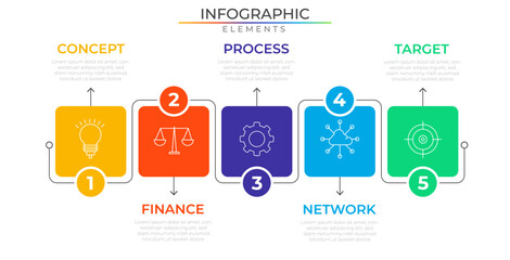 Simple network connect infographic plan concept design vector with icons. Timeline annual template for presentation and report.