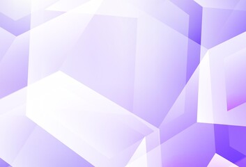 Light Purple vector template in hexagonal style.
