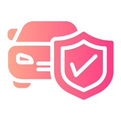 car insurance gradient icon