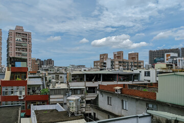 houses under sky in city