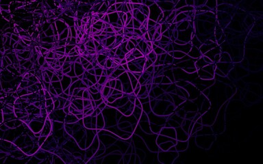 Dark Pink vector backdrop with memphis shapes.