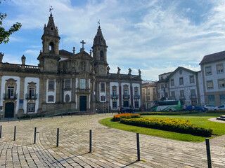 Braga, Portugal, October 9, 2021: The 8th-century Baroque Church of St. Mark, Igreja de Sao Marcos,...