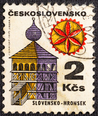 CZECHOSLOVAKIA - CIRCA 1971 : Cancelled postage stamp printed by Czechoslovakia, that shows Bell...