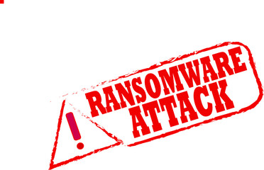 2d illustration ransomeware attack virus

