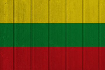 World countries. Wooden background in colors of flag. Ghana