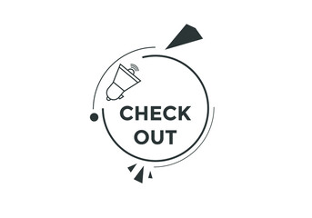 Colorful web banner Check out. Icon sticker

