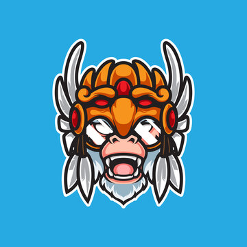 recommend clip art: EAGLE MASK MONKEY SPORT LOGO
