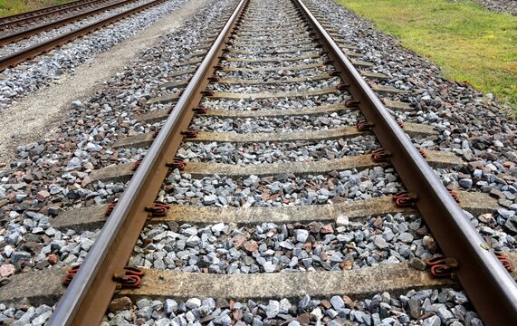 railway tracks in the countryside