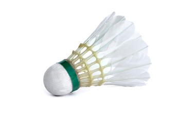 Fototapeta na wymiar shuttlecock or badminton on white background