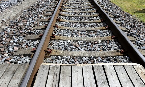 railway tracks in the countryside