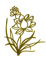 Watercolor japan leaf, Watercolor illustrations Bamboo Watercolor Asian Style Painting.