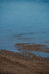 River shallowing.