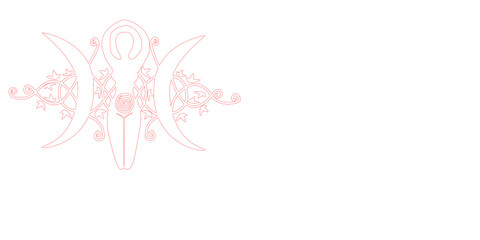 Triple Moon Goddess SVG