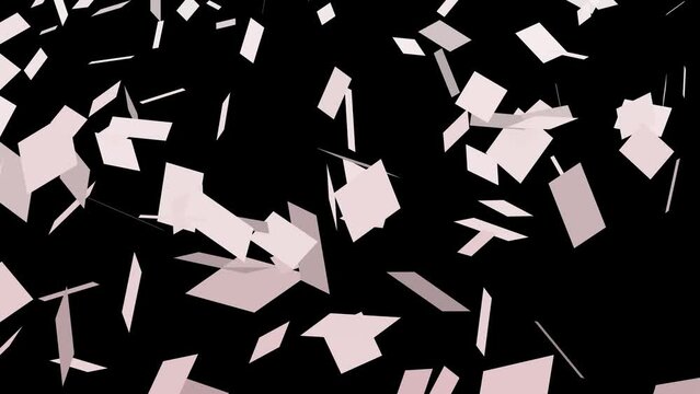 big sheet of paper animation overlay video far down.