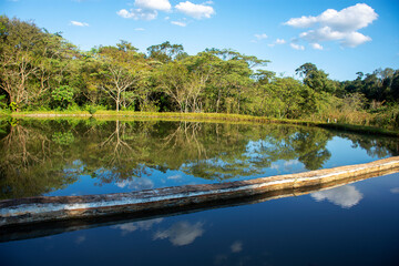 lake for fishing in the city of Dourados, Mato Grosso do Sul, Brazil