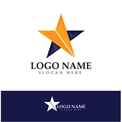 Obraz premium Star logo design illustration vector with modern concept 