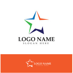 Star logo design illustration vector with modern concept 