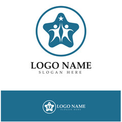 Star logo design illustration vector with modern concept 