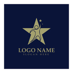 Obraz premium Star logo design illustration vector with modern concept 