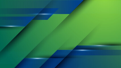 Obraz premium abstract blue and green background