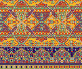 Traditional Geometric Ethnic style design Motif handmade artwork Illustration. Digital motifs. illustration for fabric use like baroque ornaments flowers borders paisley patterns geometric rugs carpet