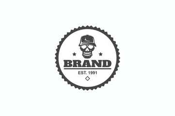 t-shirt logo design, more than death slogan with skull ,vector illustration for t-shirt.