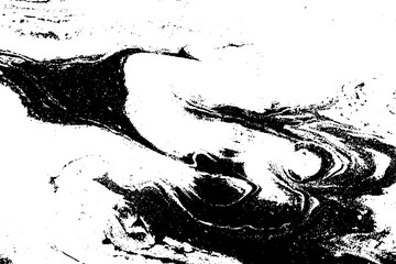 Naklejka premium Abstract marble background. Black and white grunge texture. Vector illustration