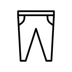 Long pants icon. Suitable for clothes icon. line icon style. Simple design editable
