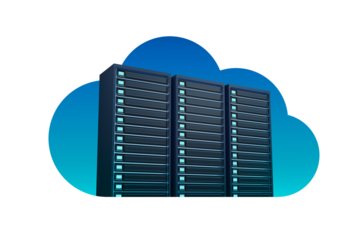 クラウドデータセンターサーバーのイメージCG