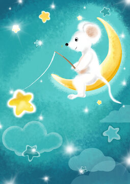 mouse and moon