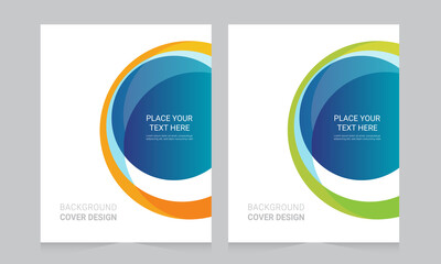 Cover design for annual report and business catalog, magazine, flyer or booklet. Brochure template layout. A4 cover vector EPS-10