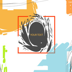 Template for stories in social networks, vector illustration.