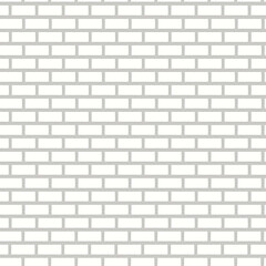 Seamless abstract brick wall pattern horizontal on white background. Vector Illustration.