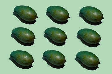 Mango isolated on color background