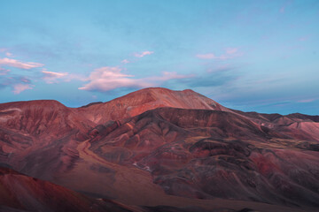 sunset in the mountains