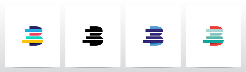 Bar Chart From Letter Logo Design B © recehan