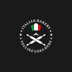 italian bakery restaurant logo design