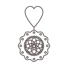 heart earring icon