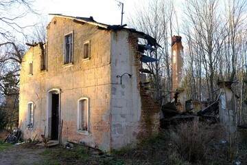 The building was destroyed by a whirlwind