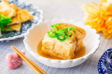 豆腐料理　厚揚げの煮物