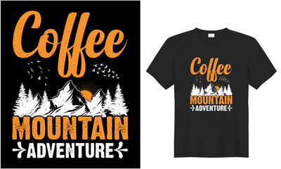 Camping Hiking quotes t shirt design 100% vector best Vector graphic for t shirt and other uses. print ready any products black background