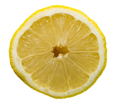 Diferentes vistas de un limon cortado