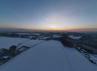 Snowy Windgarten Ennepetal Droneshot 5